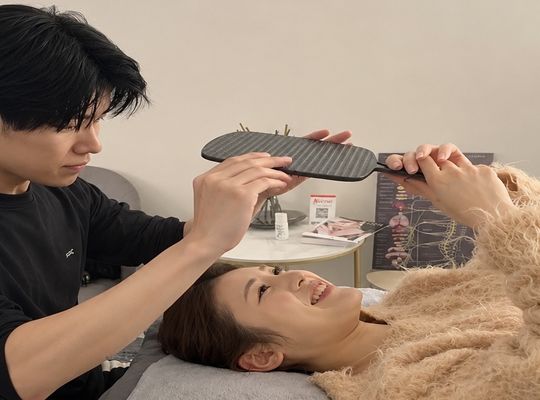 美容整体サロンvieleの施術時の様子